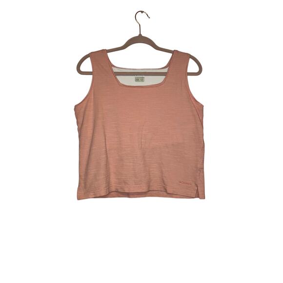 Columbia light pink tank top with a built in bra size large - Picture 1 of 6